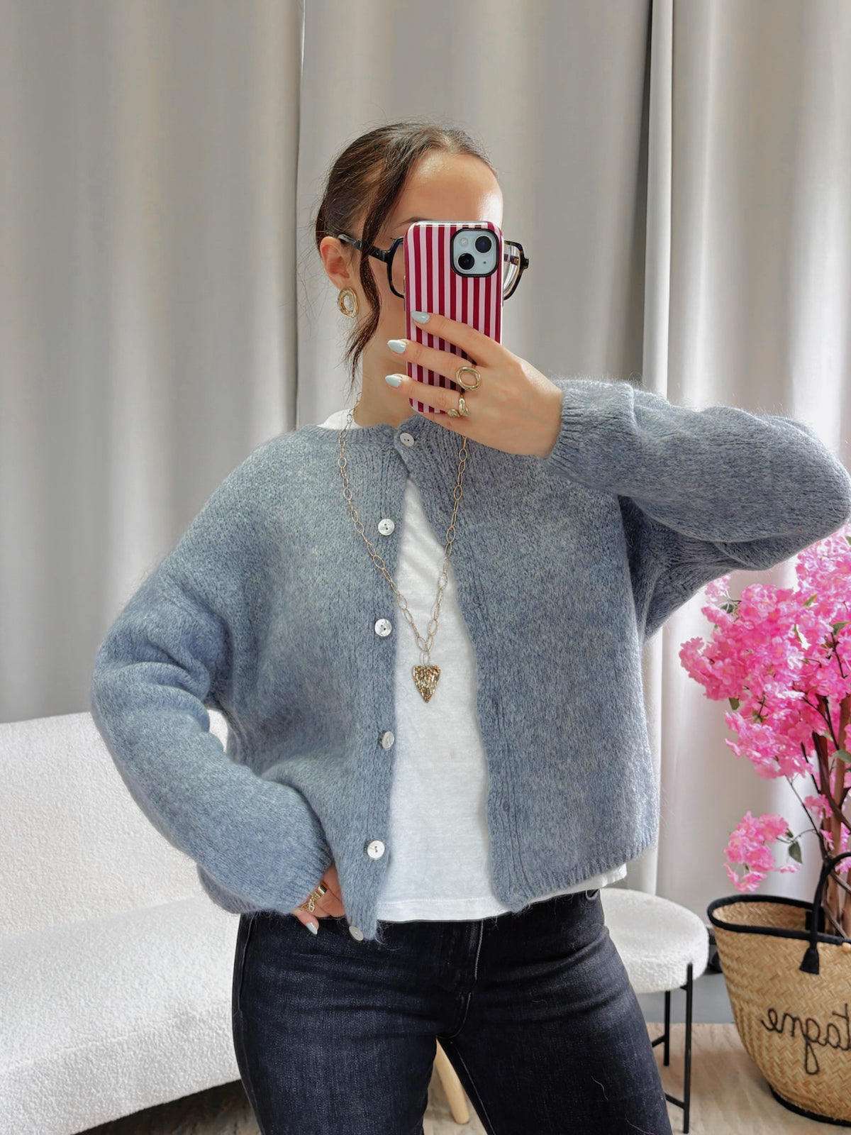 Cardigan COZY gris