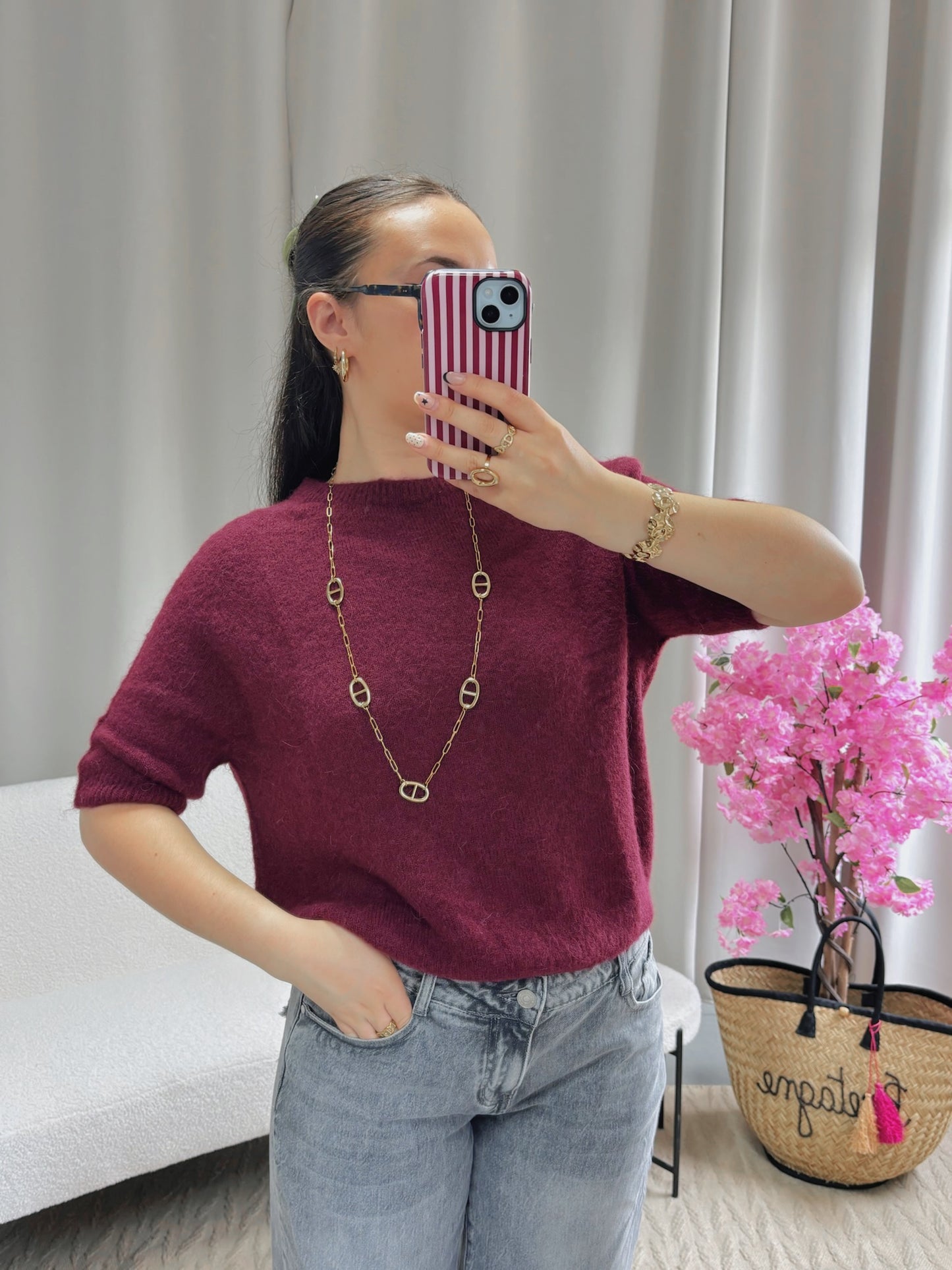 Pull MAËLYS bordeaux