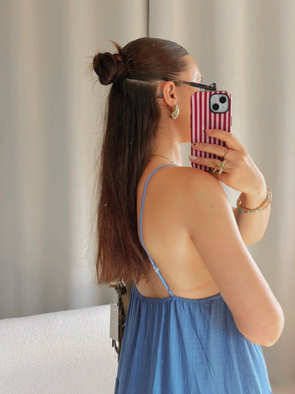 Robe SOLEIL longue bleu jean