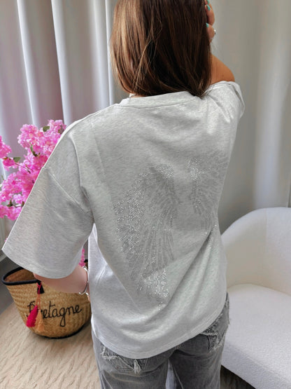 T-shirt ANGEL gris clair