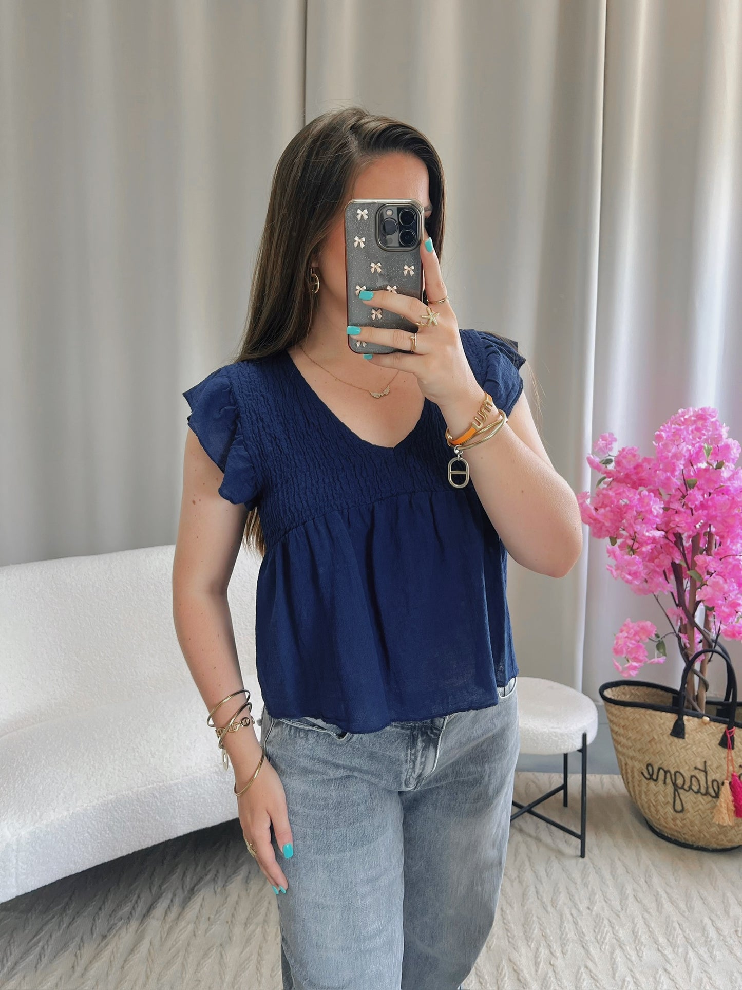 Blouse CHLOÉ bleu marine