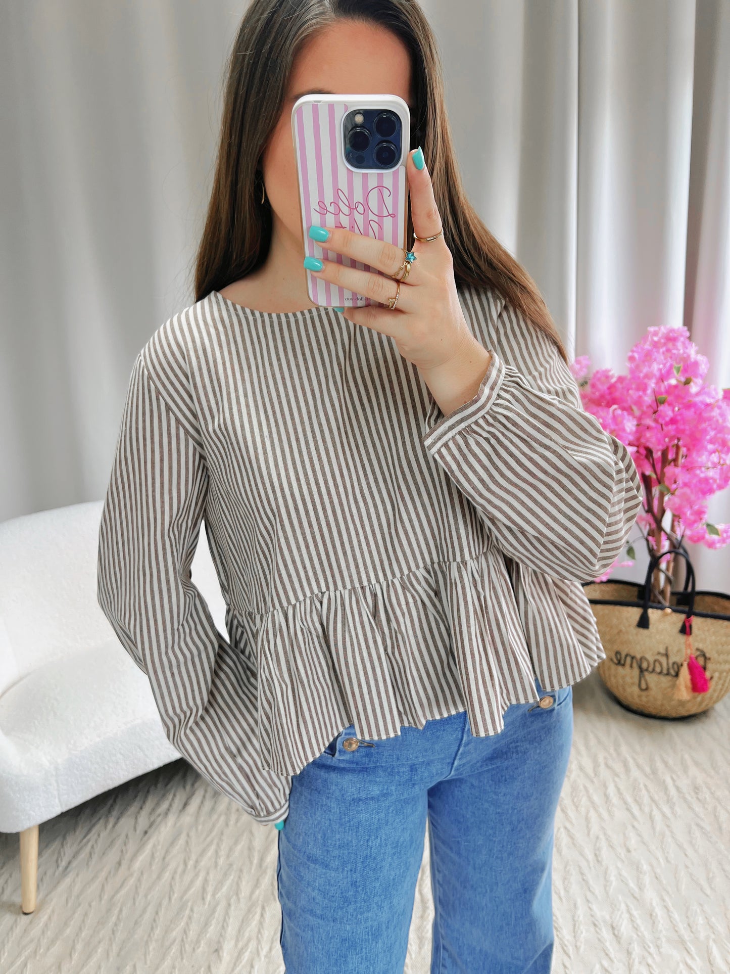 Blouse CHARLOTTE marron
