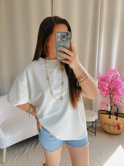 T-shirt CŒUR blanc