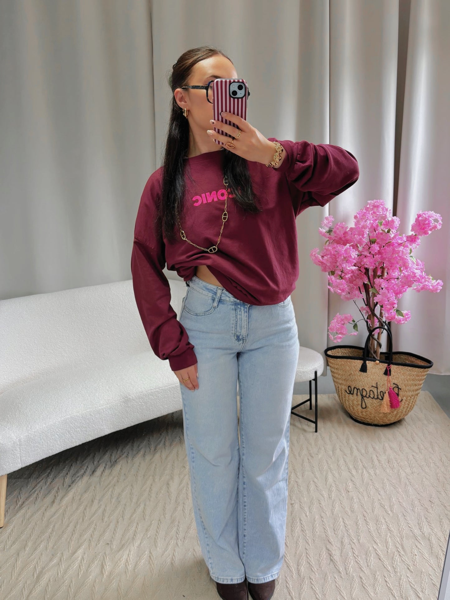 Sweat ICONIC bordeaux