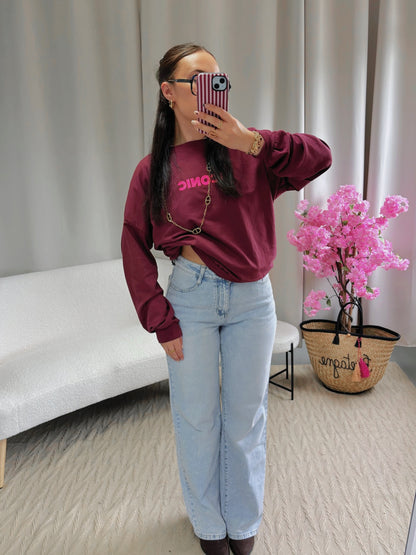 Sweat ICONIC bordeaux