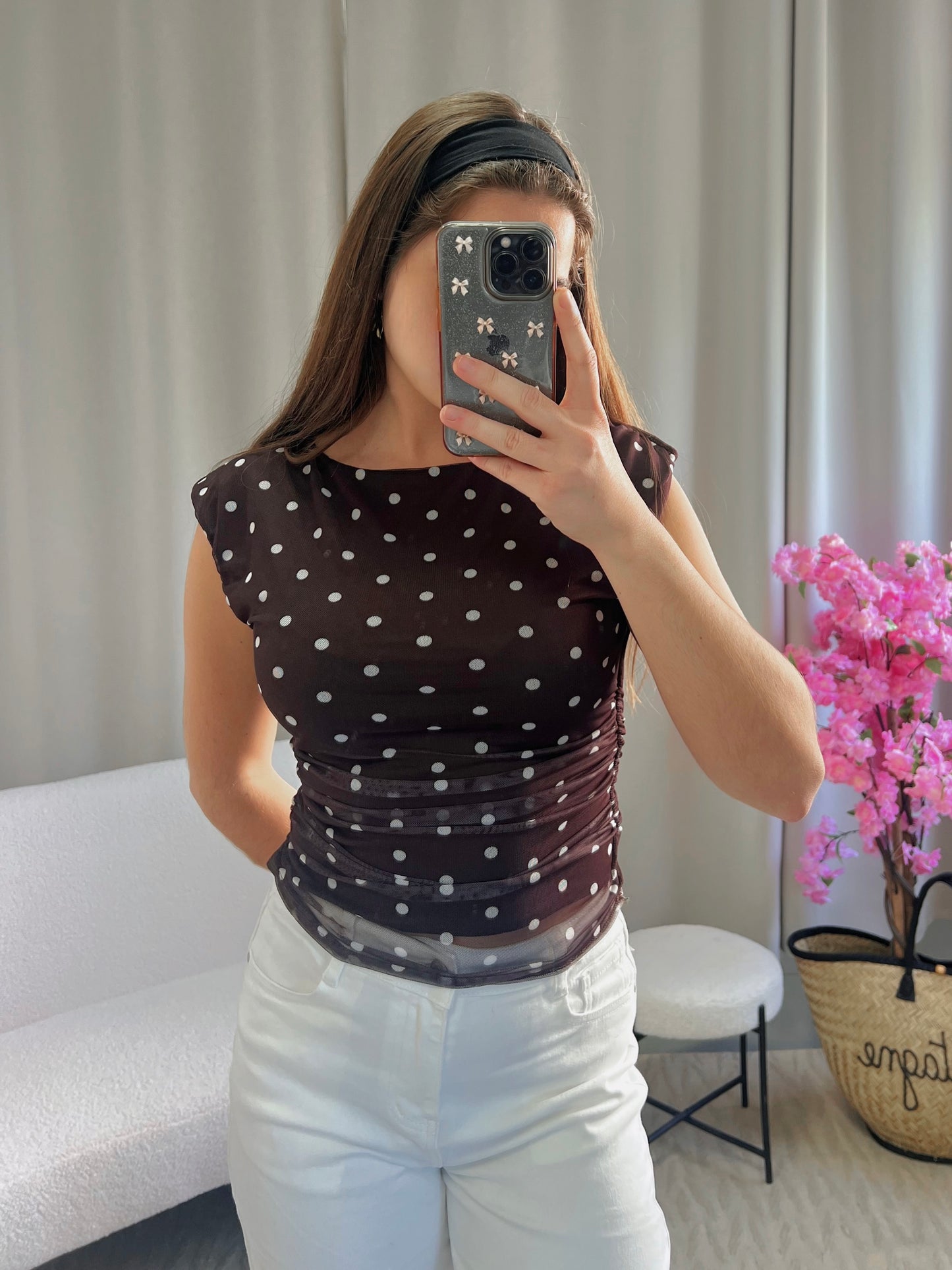 Top LOLA marron