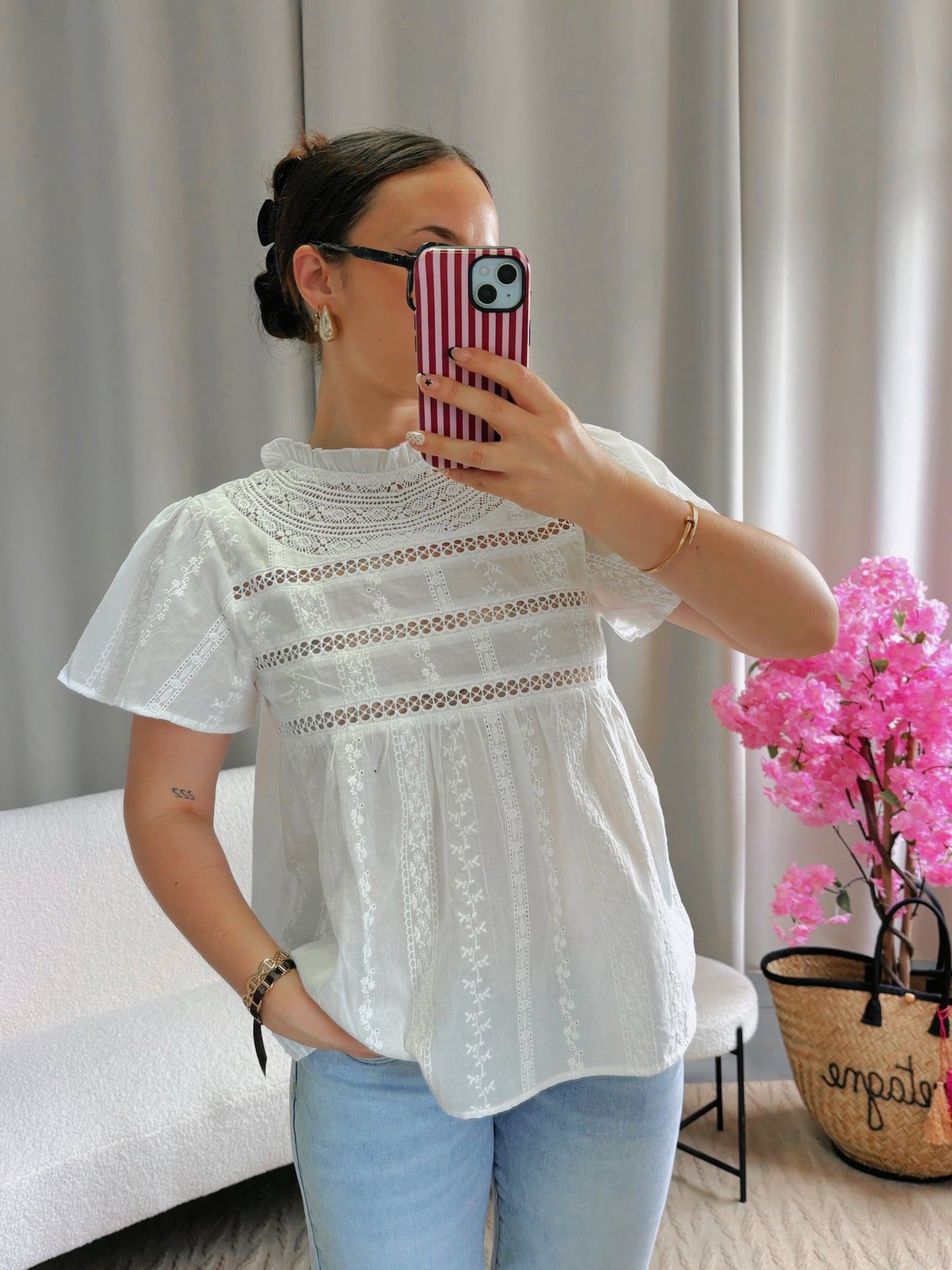 Blouse ADÈLE blanche