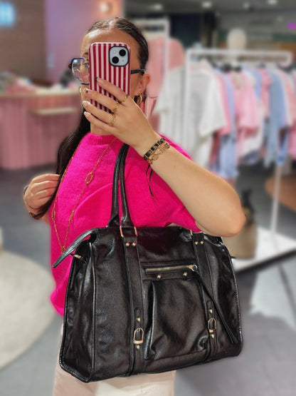 Sac MONACO noir irisé synthétique