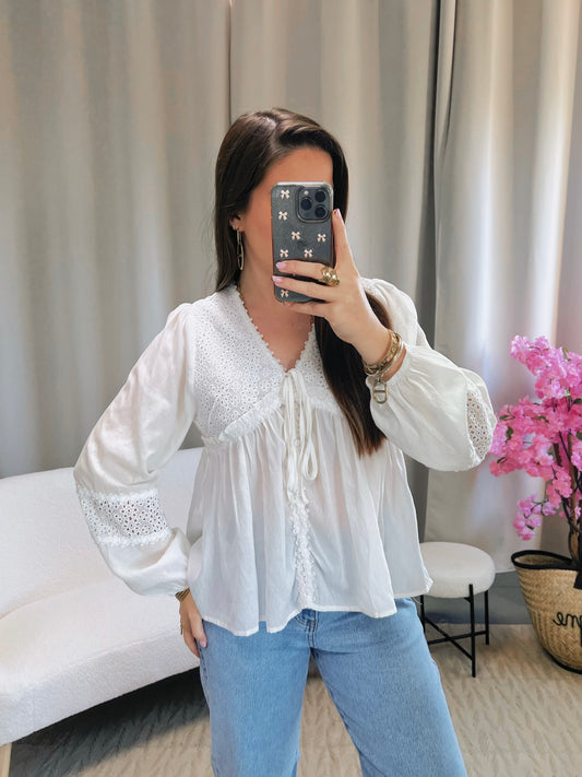 Blouse AMBRE blanche