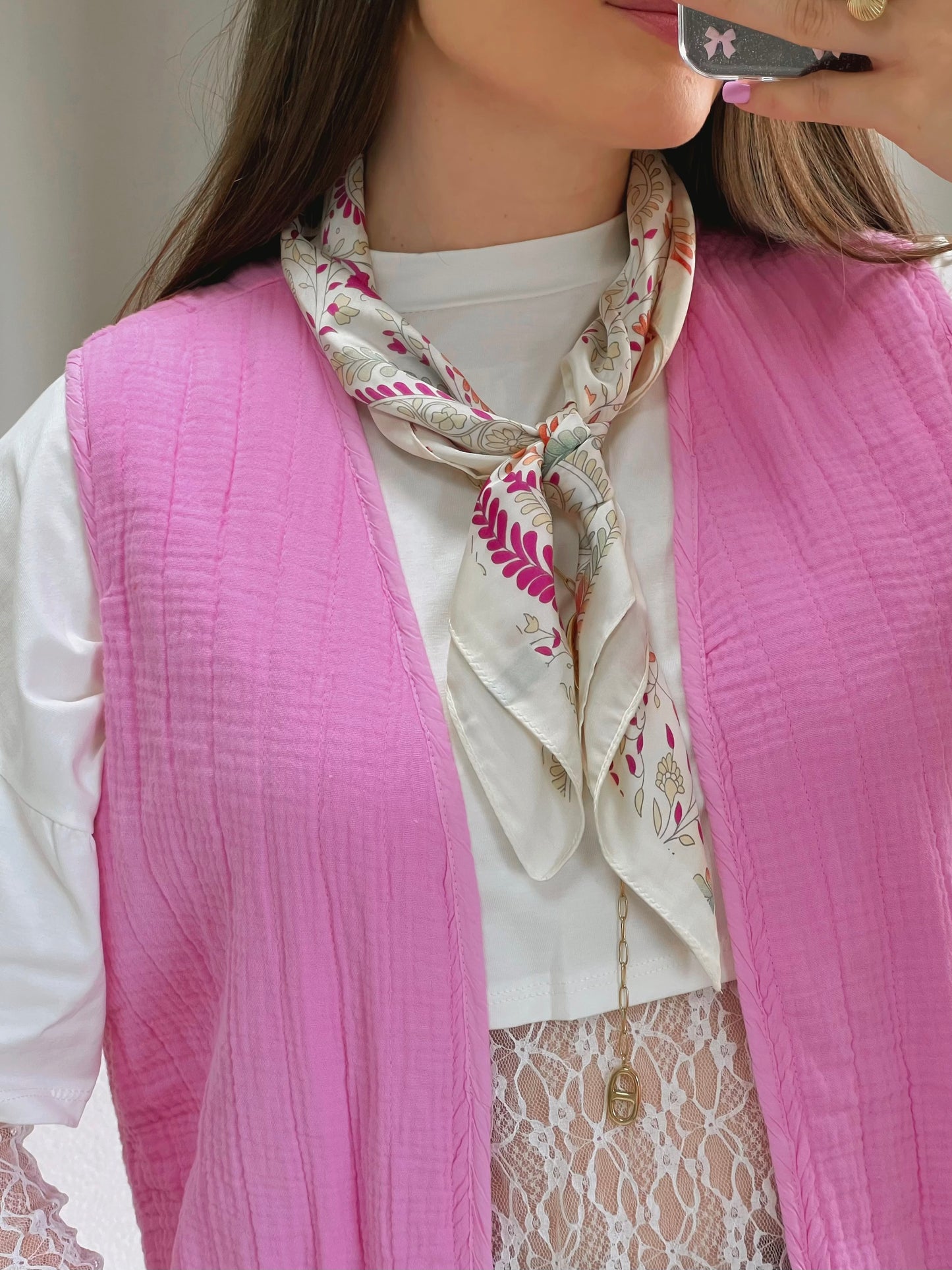 Foulard CARRE écru