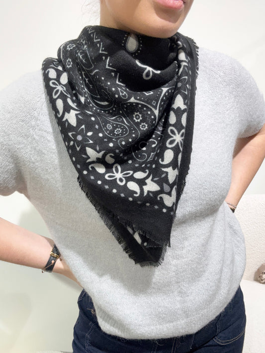 Foulard bandana noir