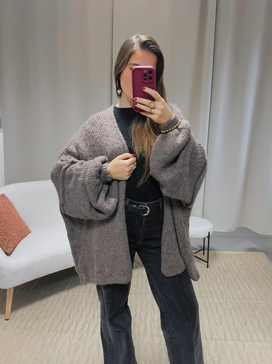 Gilet ROMY taupe