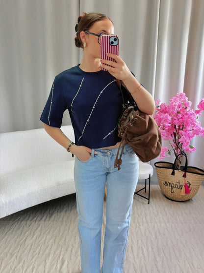 T-shirt DREAMY bleu marine