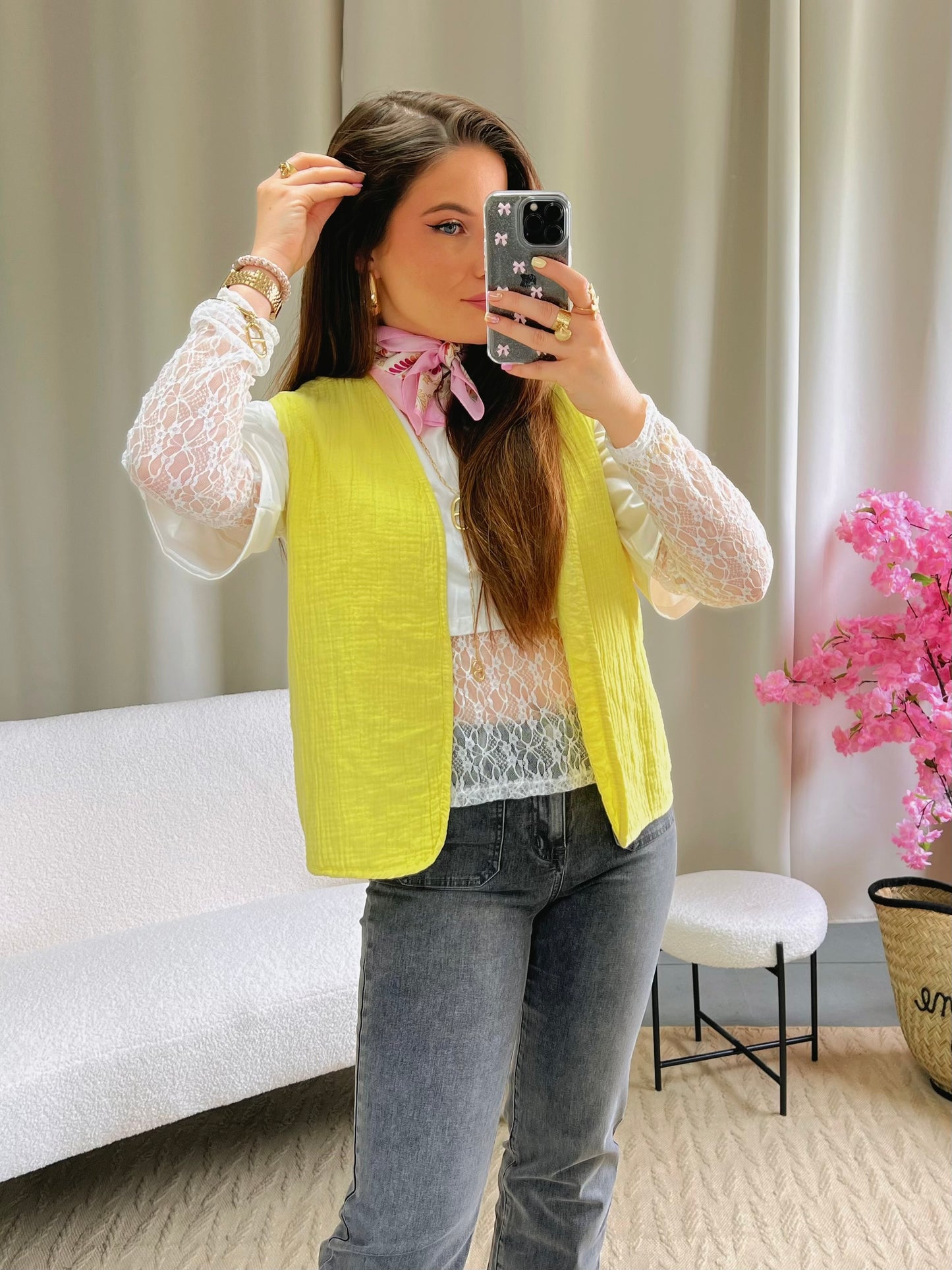 Gilet sans manches ALBA jaune