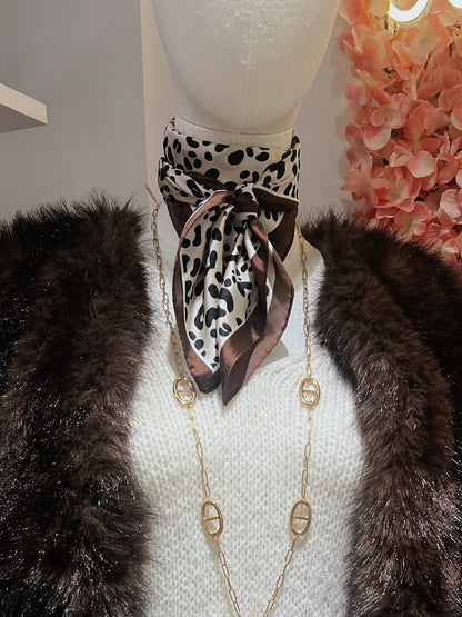 Foulard CARRE léopard
