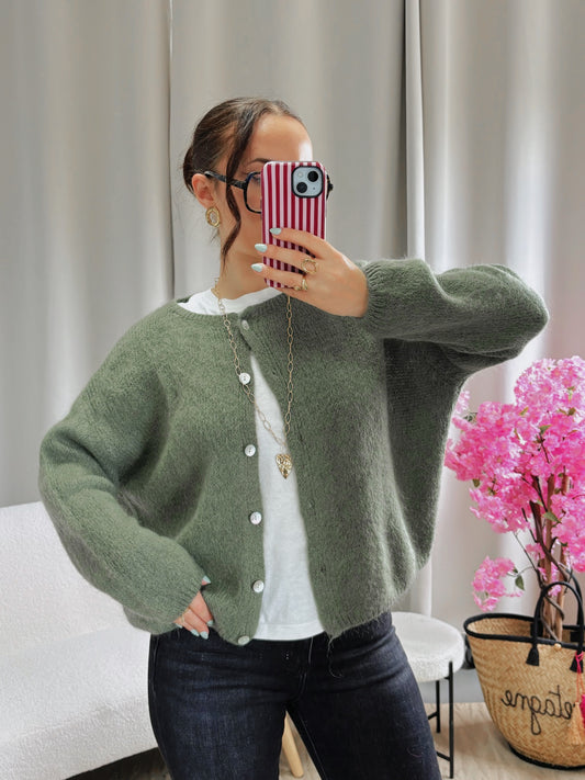 Cardigan COZY kaki