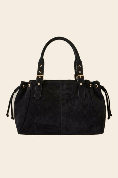 Sac BOSTON noir en suédine