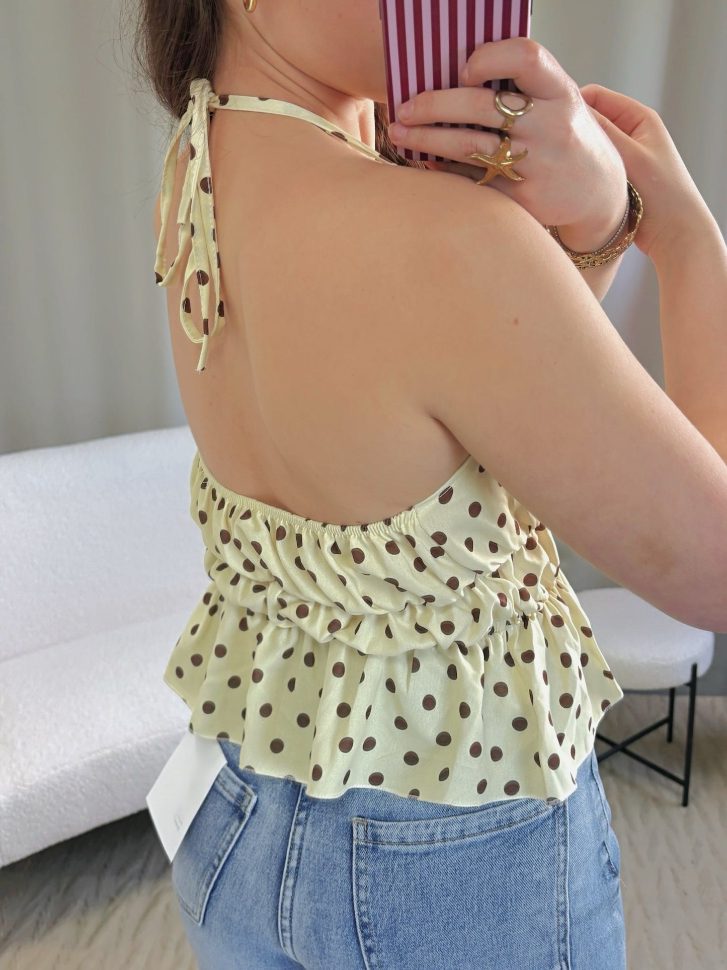 Top ZIA jaune pale