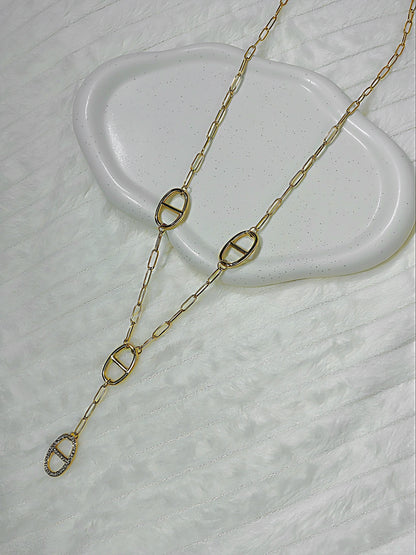 Sautoir Y MARINE strass