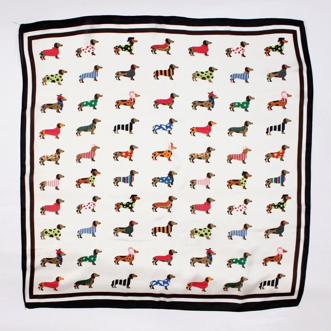 Foulard CARRE teckel