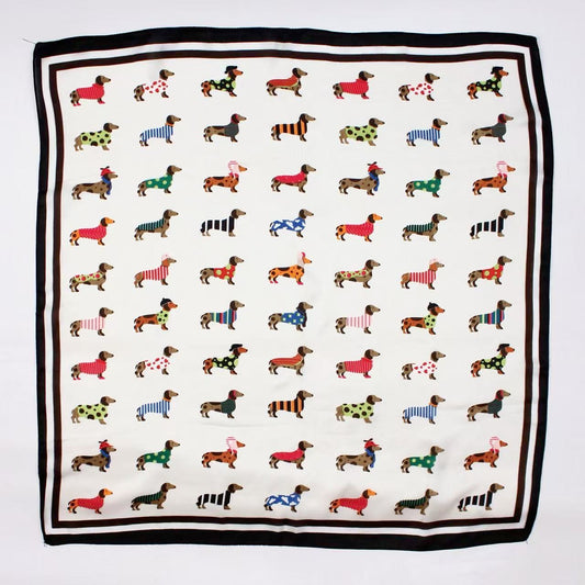 Foulard CARRE teckel
