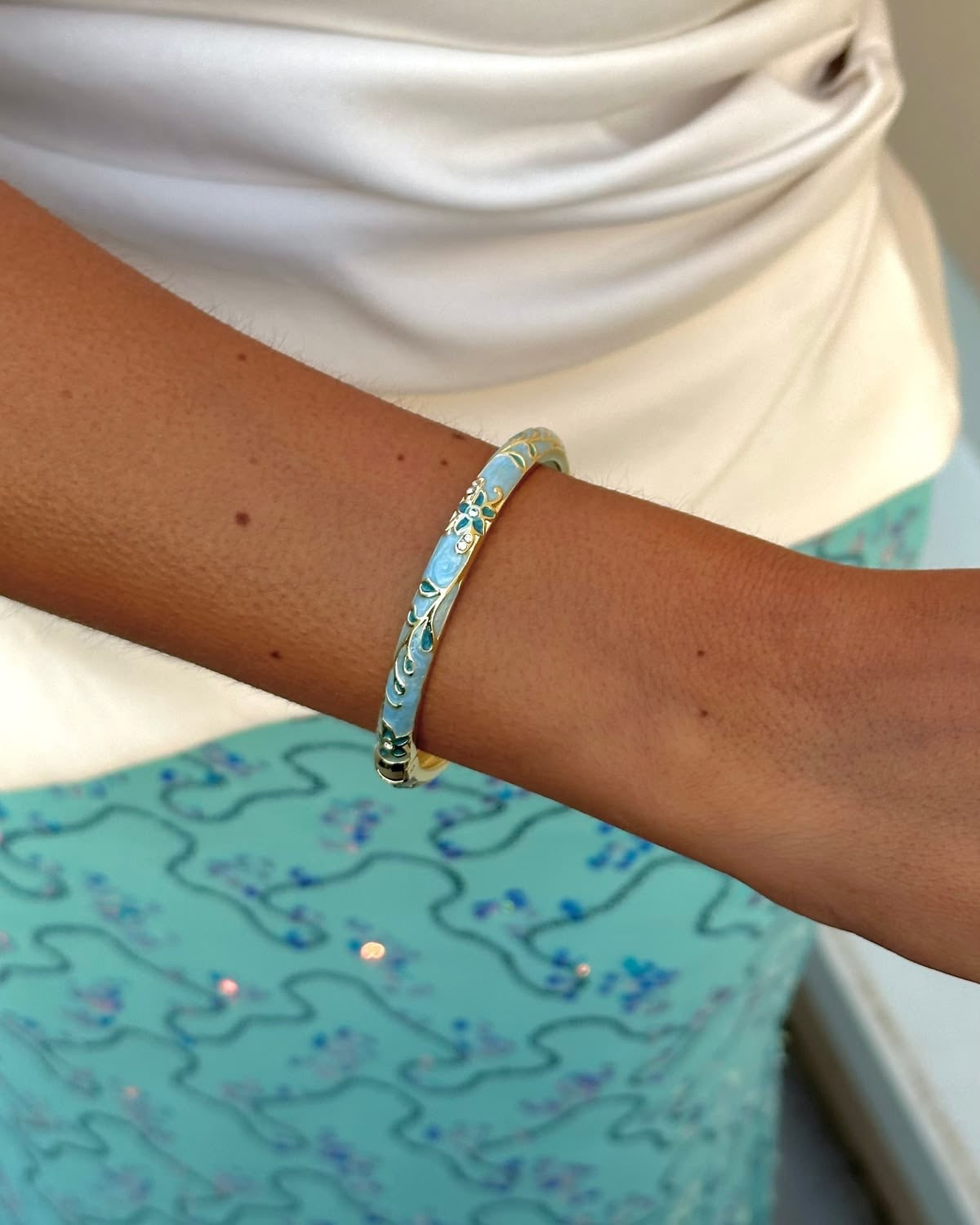 Jonc THAÏS turquoise
