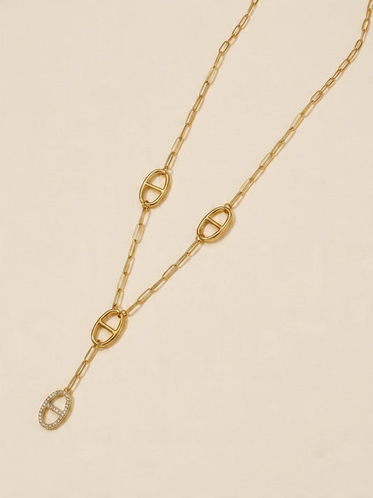 Sautoir Y MARINE strass