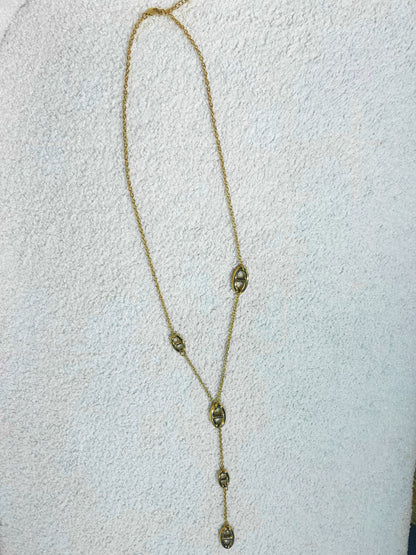 Sautoir MARINE asymétrique