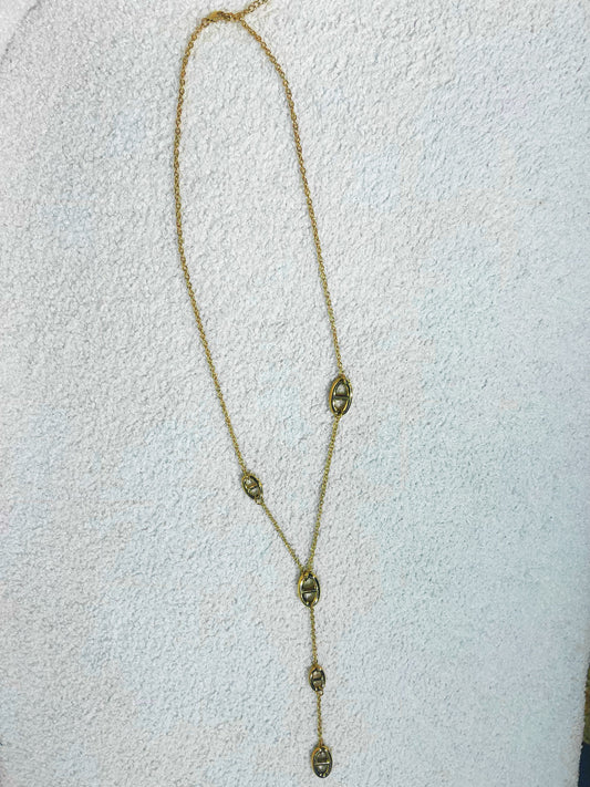 Sautoir MARINE asymétrique