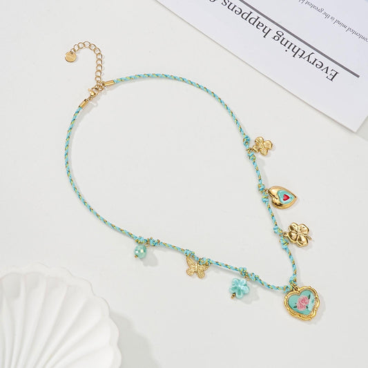 Collier CORALINE bleu