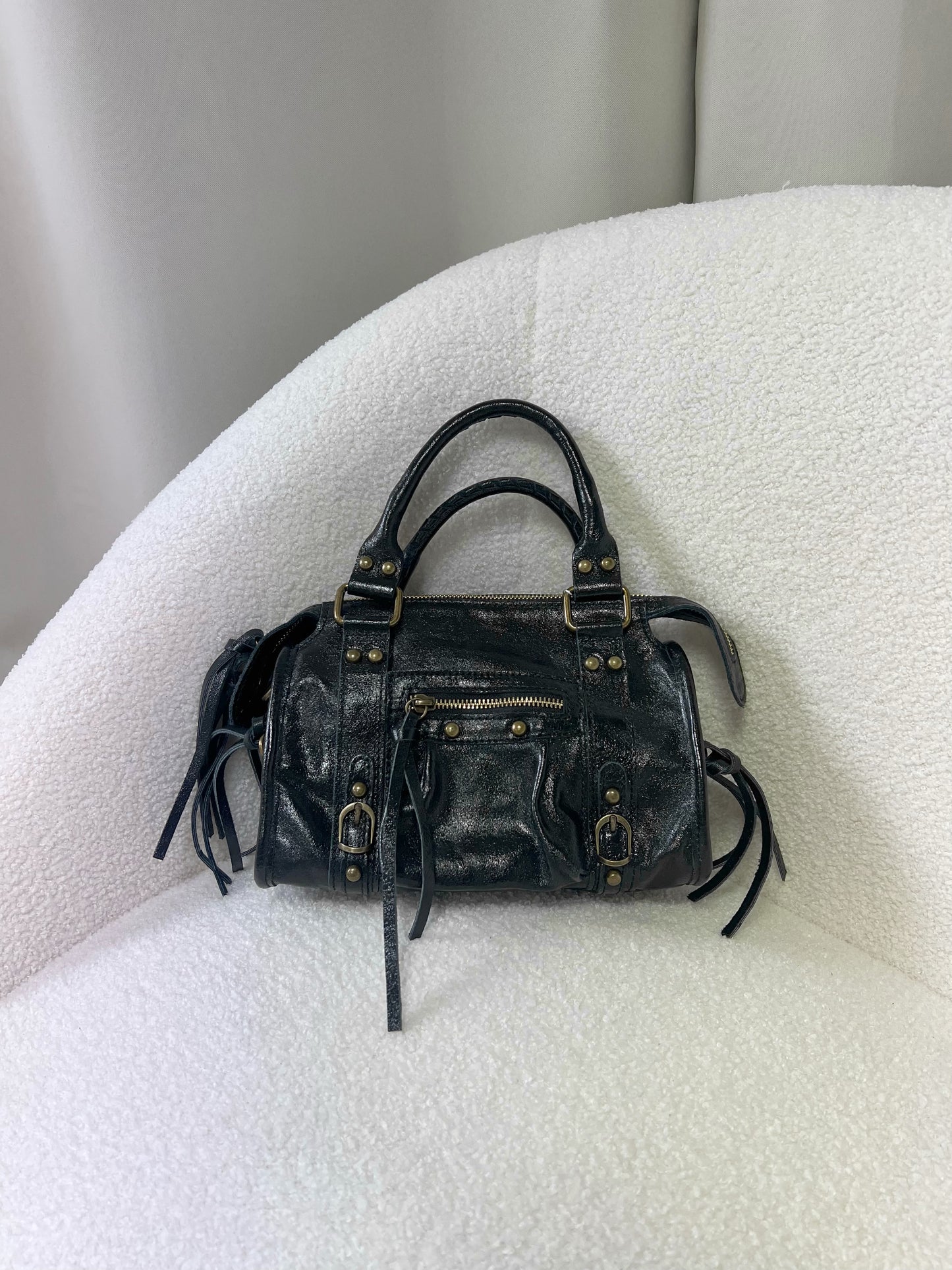 Sac PANAM noir irisé petit modèle