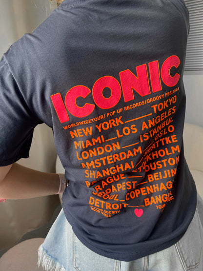 T-shirt ICONIC bleu marine