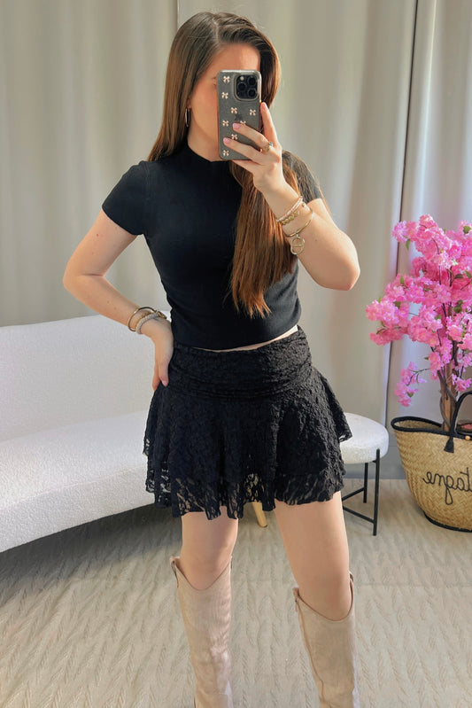 Jupe short MOLLY noire