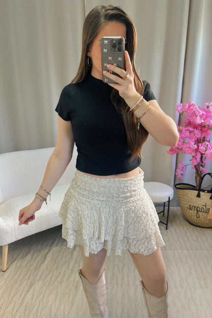 Jupe short MOLLY beige