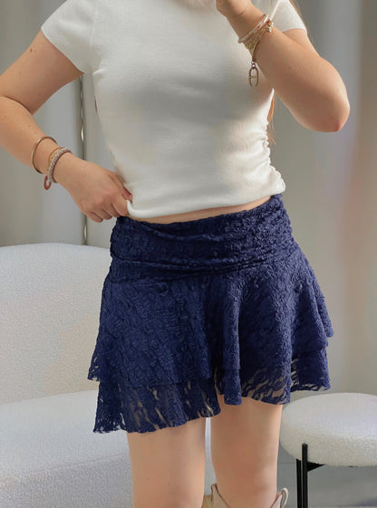 Jupe short MOLLY bleu marine