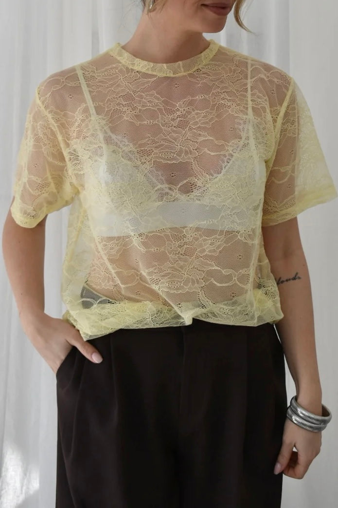 T-shirt LULU jaune