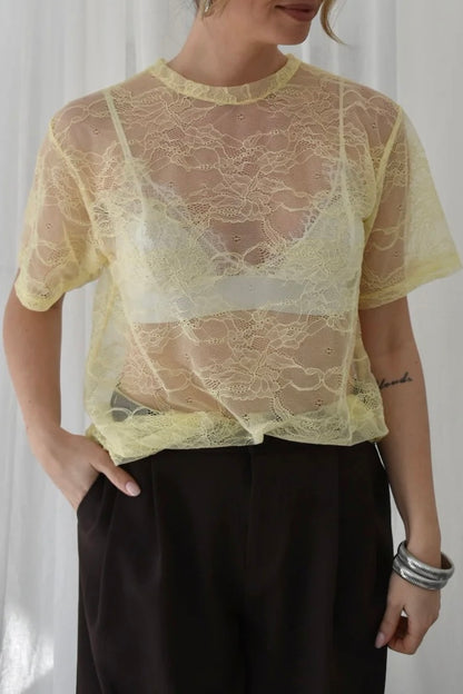 T-shirt LULU jaune