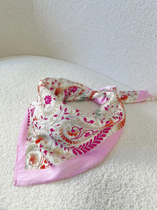 Foulard CARRE rose