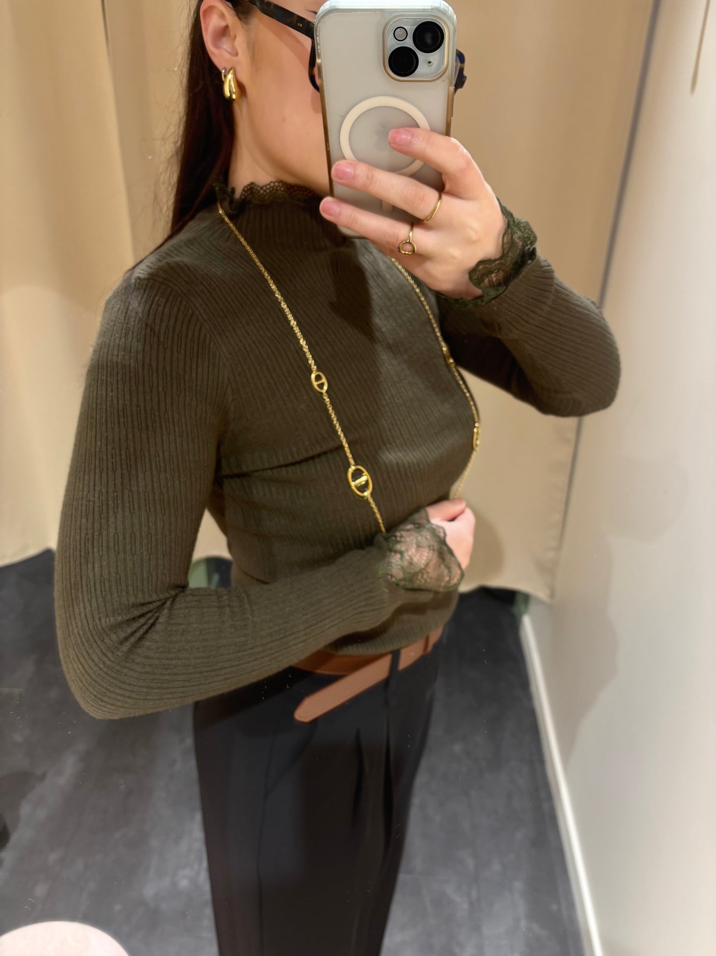 Sous pull DÉLIA kaki