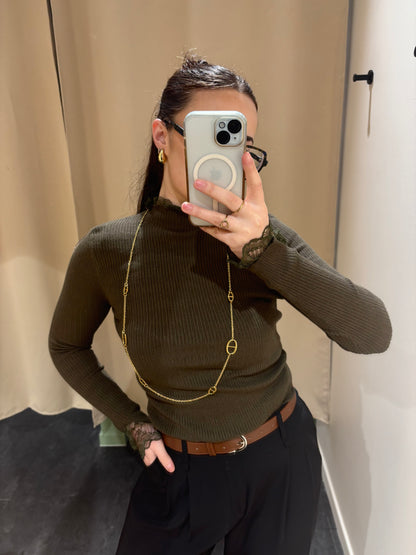 Sous pull DÉLIA kaki