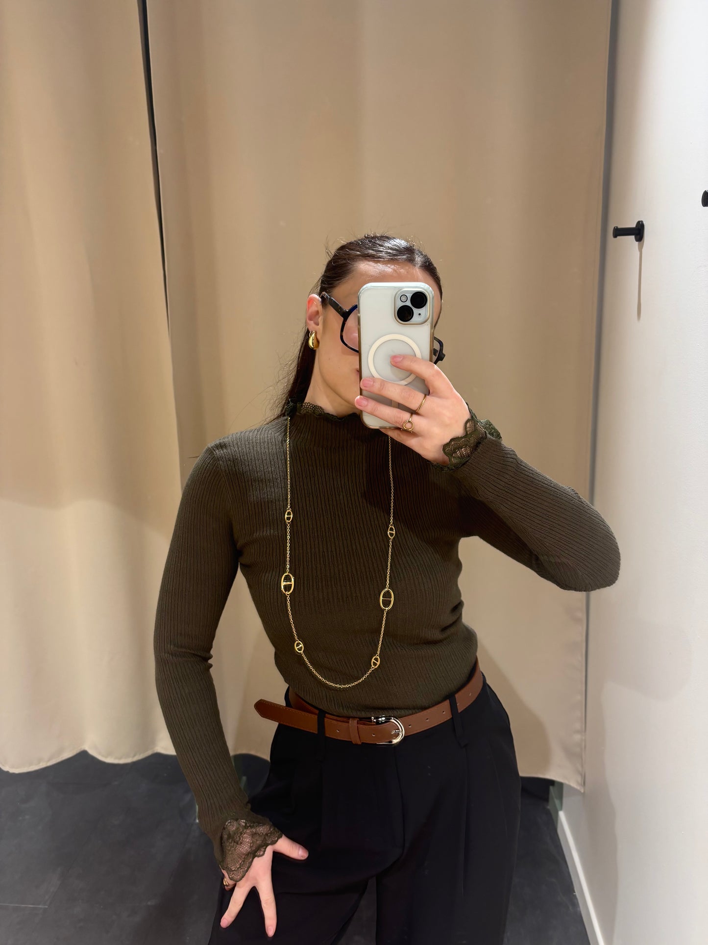 Sous pull DÉLIA kaki