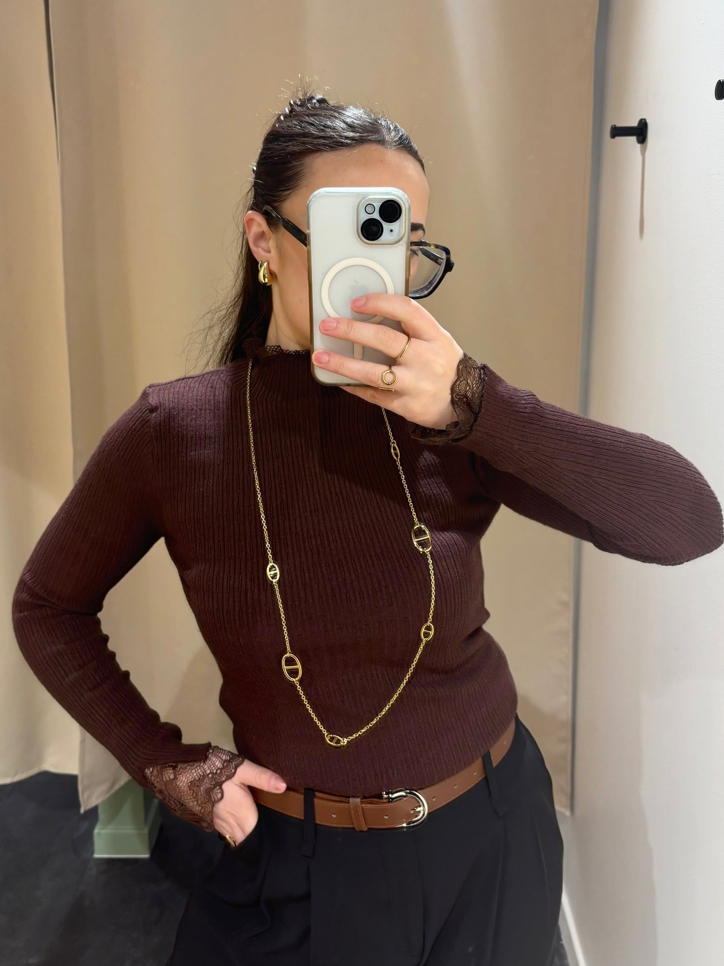 Sous pull DÉLIA chocolat