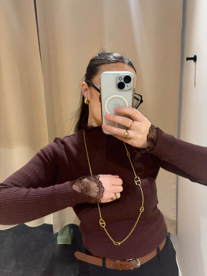 Sous pull DÉLIA chocolat