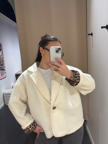 Veste FUZZY écru