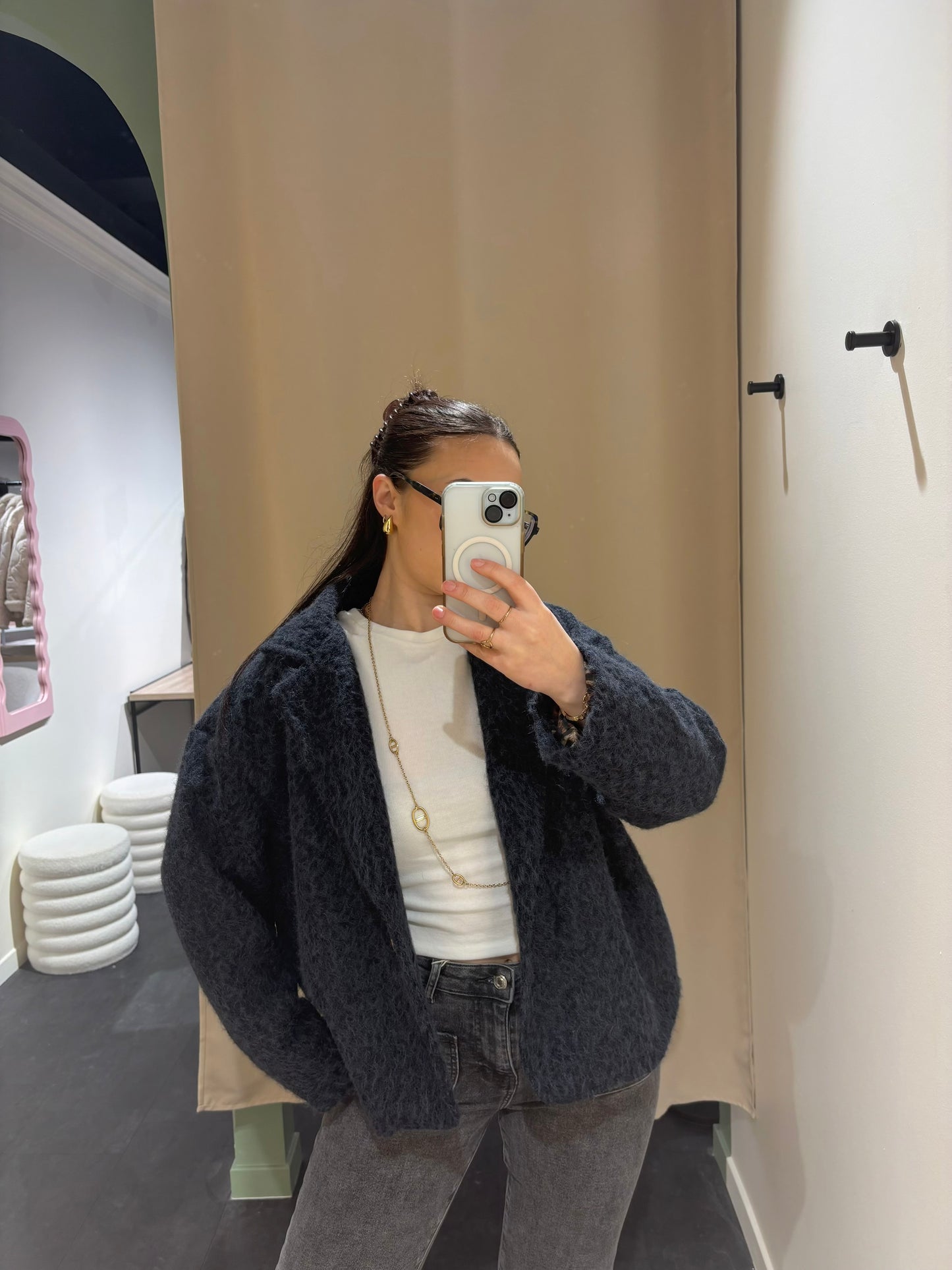 Veste FUZZY bleu marine