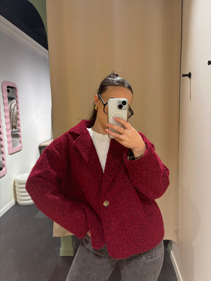 Veste FUZZY bordeaux