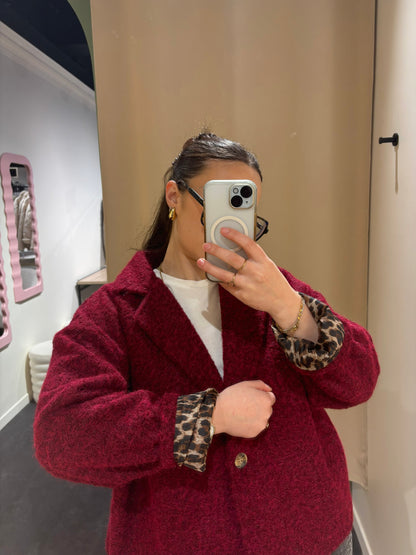 Veste FUZZY bordeaux