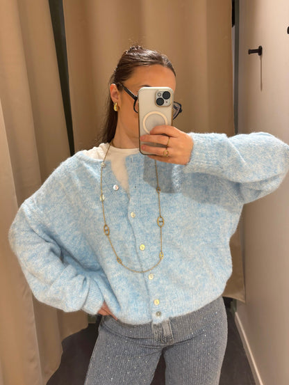 Cardigan COZY bleu ciel