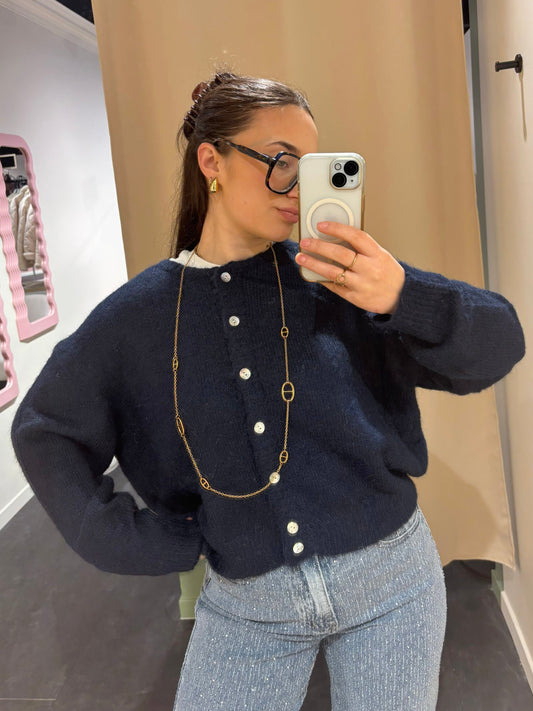 Cardigan COZY bleu marine
