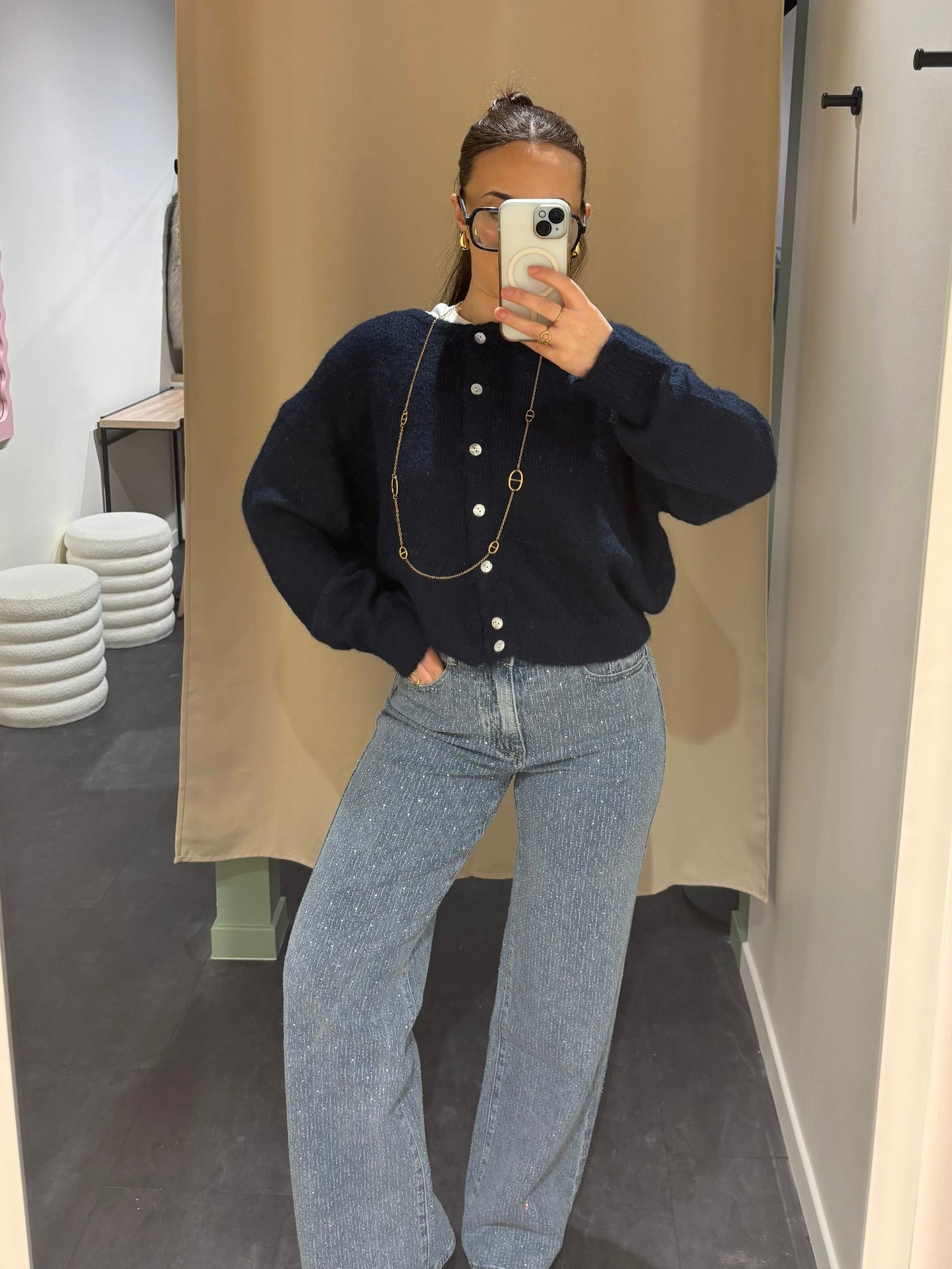 Cardigan COZY bleu marine